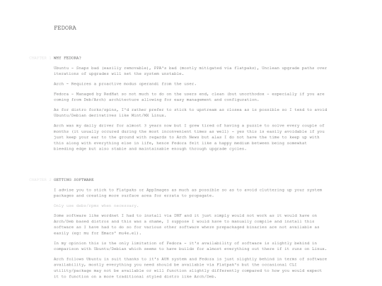 fedora screenshot