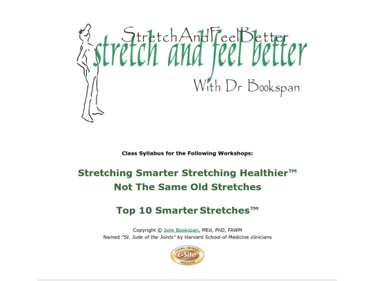 StretchClassSyllabus screenshot