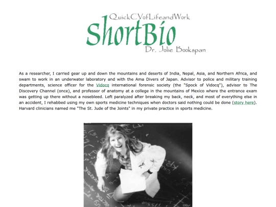 bio screenshot