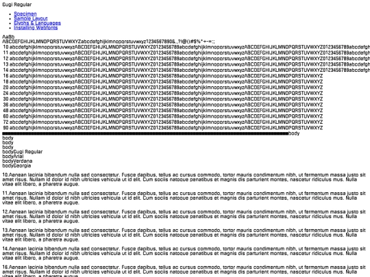 webfontkit-20231016-170237/gugi-regular-demo screenshot
