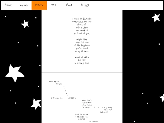 poetry screenshot