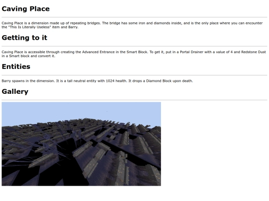 articles/CavingPlace screenshot