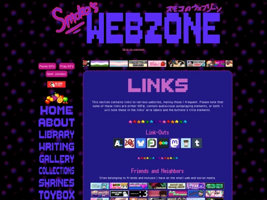 links screenshot