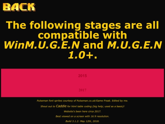 mugenSTAGES screenshot