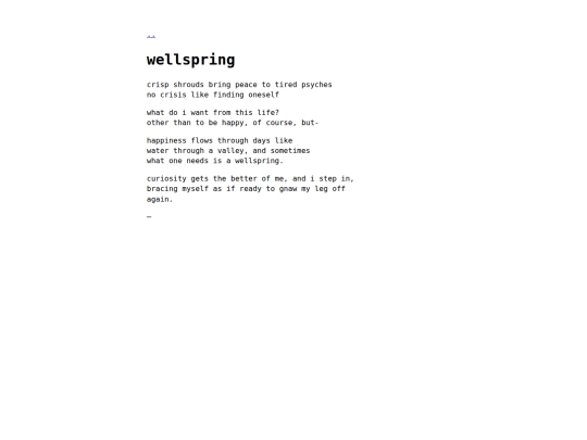 writings/2000/01/01/wellspring screenshot