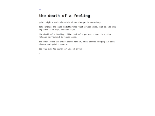 writings/2025/10/06/death-of-a-feeling screenshot