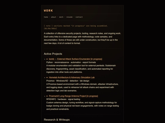 work screenshot