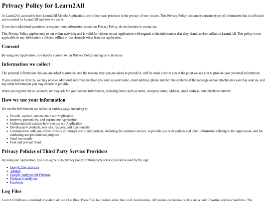 policy screenshot