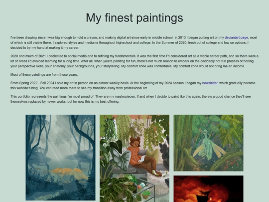 gallery/paintings screenshot