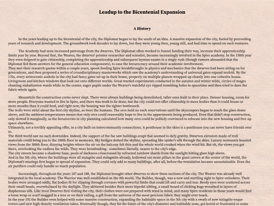 writing/leadup to the bicentenial expansion screenshot