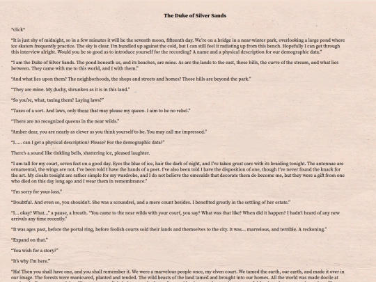 writing/the duke of silver sands interview screenshot