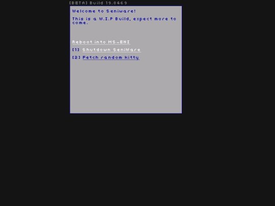 SeniWare/welcome screenshot