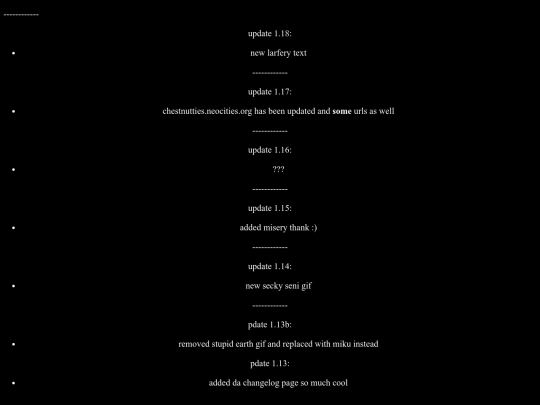 changelog screenshot