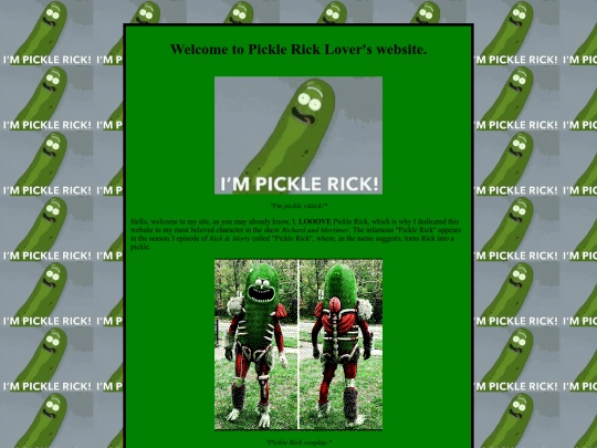 downright_insanity/i_love_pickle_rick screenshot