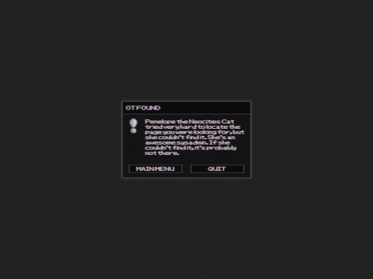 not_found screenshot