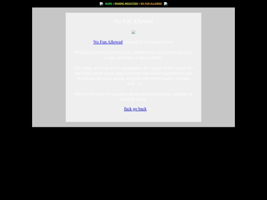 serspector/NoFunAllowed screenshot