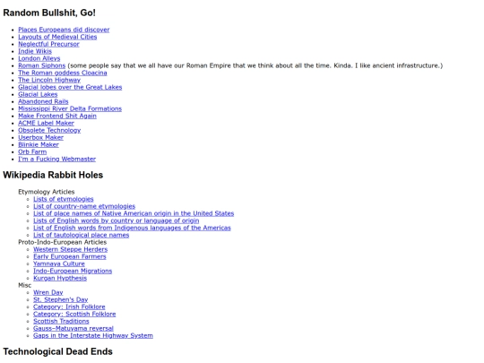 links screenshot