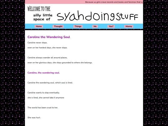 thought/caroline_the_wandering_soul screenshot