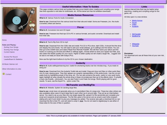 information screenshot