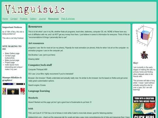 resources screenshot