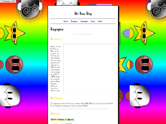biographie screenshot