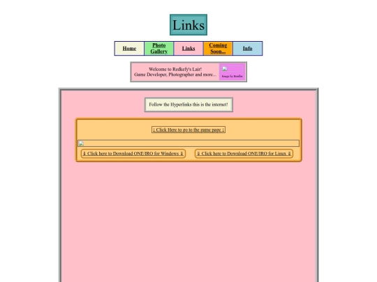 Links screenshot