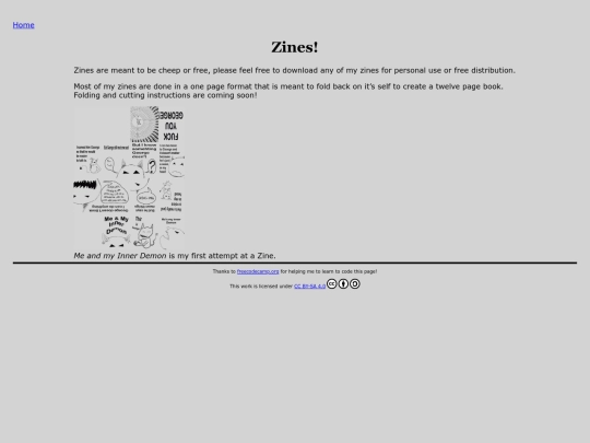 zines screenshot