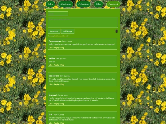 guestbook screenshot