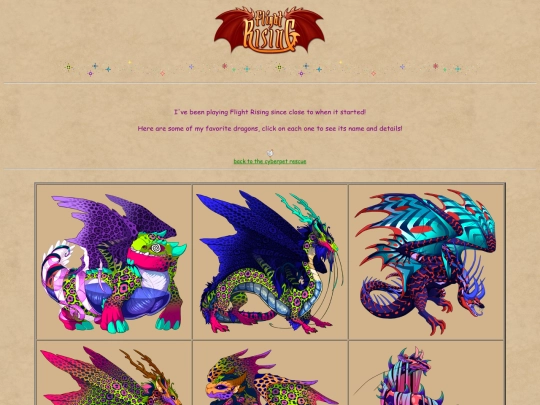 collections/flightrising screenshot