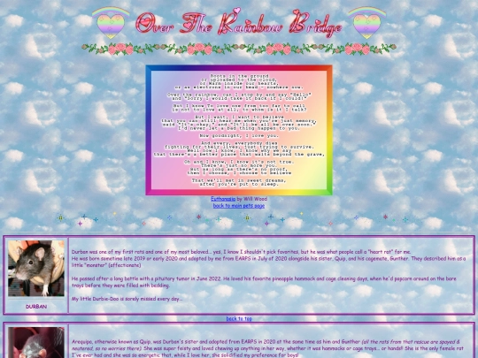 pets/memorials screenshot