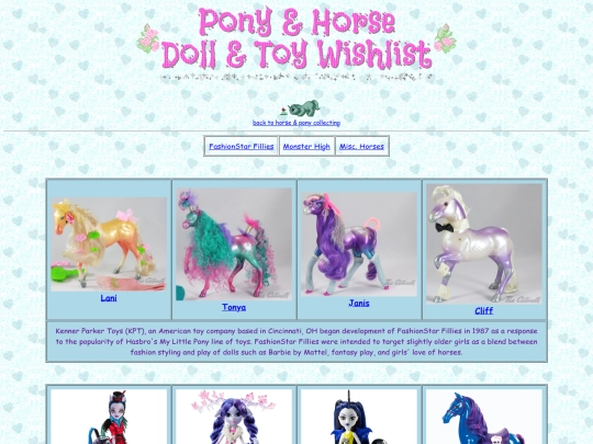 ponies/dollwishlist screenshot