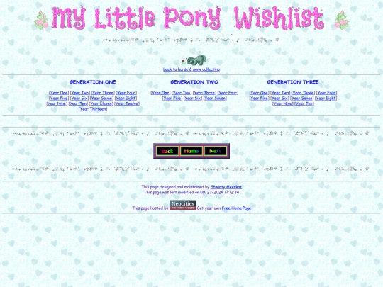 ponies/mlpwishlist screenshot