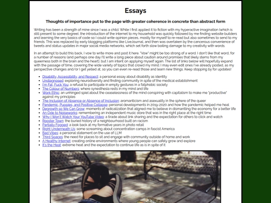 essays screenshot