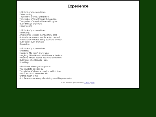 experience screenshot