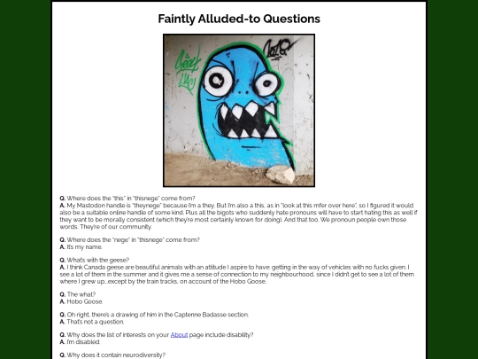 faq screenshot