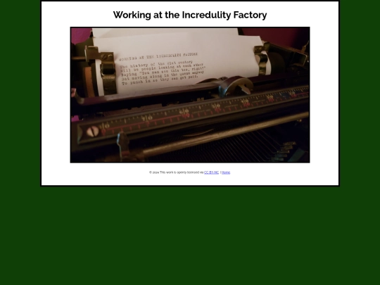 incredulityfactory screenshot