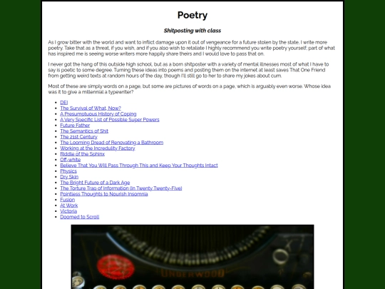 poetry screenshot