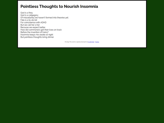 pointlessthoughts screenshot