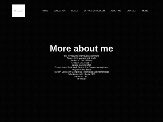 student screenshot