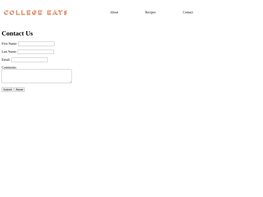 contactform screenshot