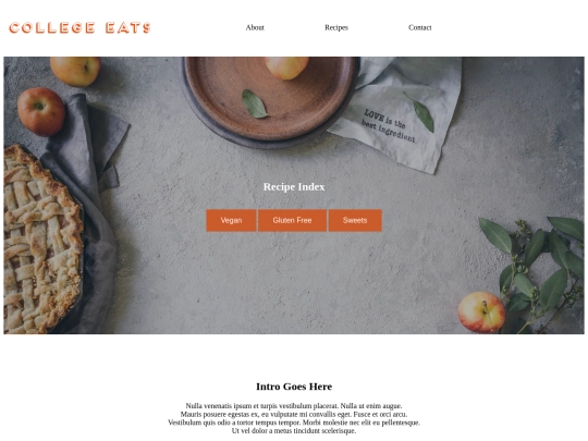 recipeindex screenshot