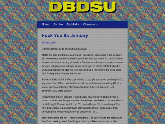 posts/2025-01-05-Fuck-You-Its-January screenshot