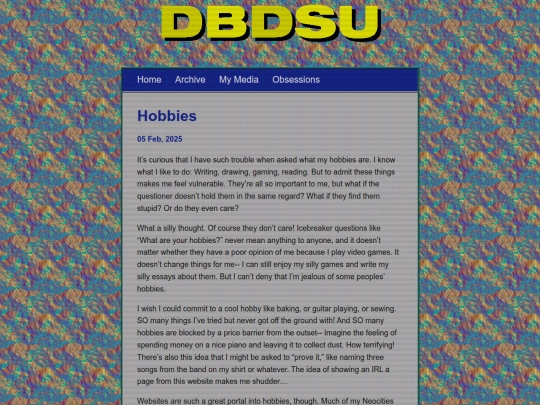 posts/2025-02-05-Hobbies screenshot