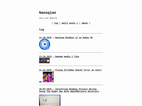 index screenshot