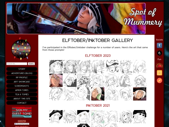 art-showcase/inktober screenshot
