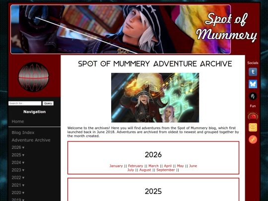 blog/archive screenshot