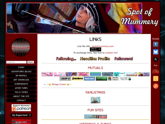 links screenshot