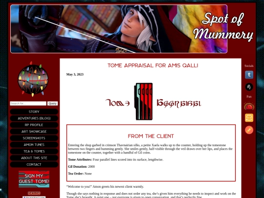 tea-and-tomes/tomes/posts/2023-05-03-Tome-Appraisal-for-Amis-Qalli screenshot