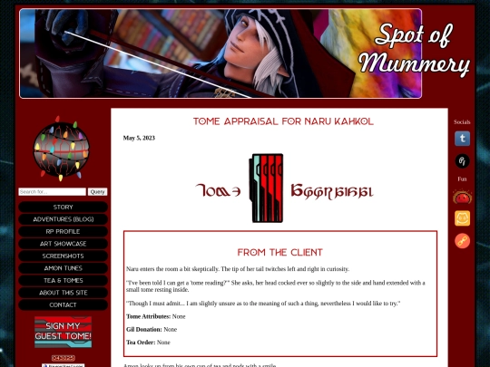 tea-and-tomes/tomes/posts/2023-05-05-Tome-Appraisal-for-Naru-Kahkol screenshot