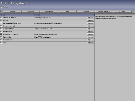 contacts screenshot